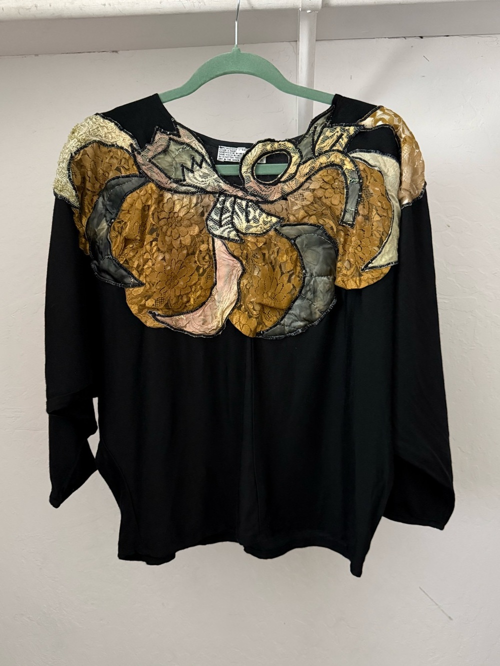 Spectacular 1980s Italian Highly Embellished Maximalist Pullover